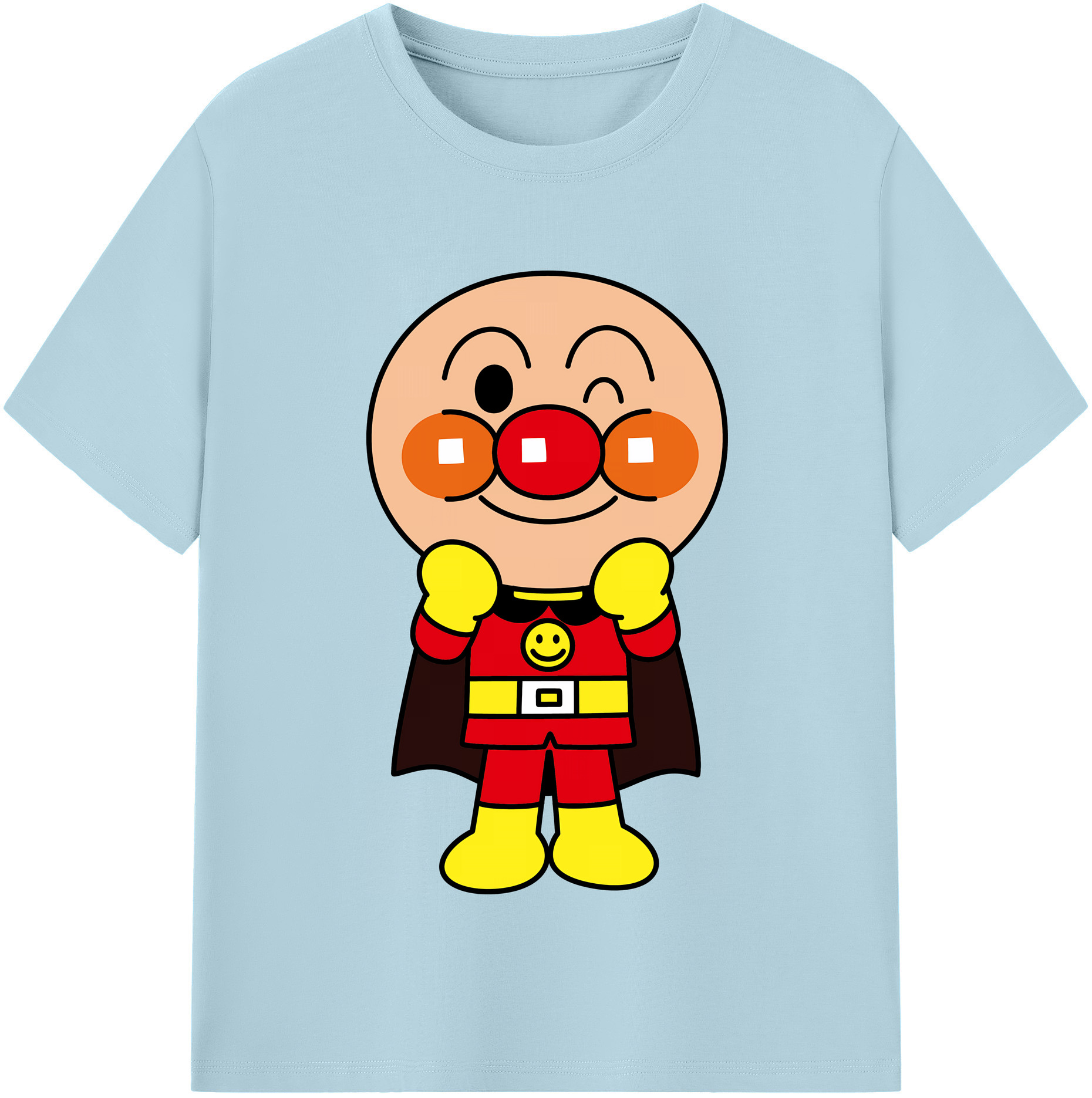（画像用） アンパンマン Anpanman 綿100％半袖Tシャツ（フロントプリント）